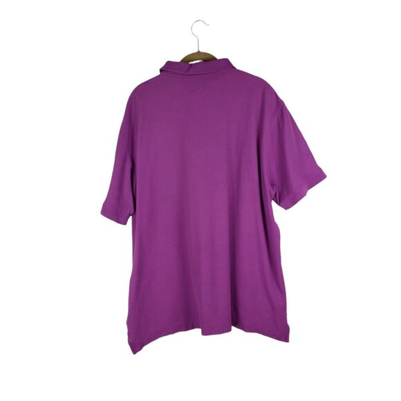 Robert Graham Polo Shirt Purple Devil Short Sleeve Classic Fit Mens Size 4XL - Picture 2 of 13